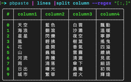 split-column