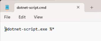 dotnet-script.cmd 的內容
